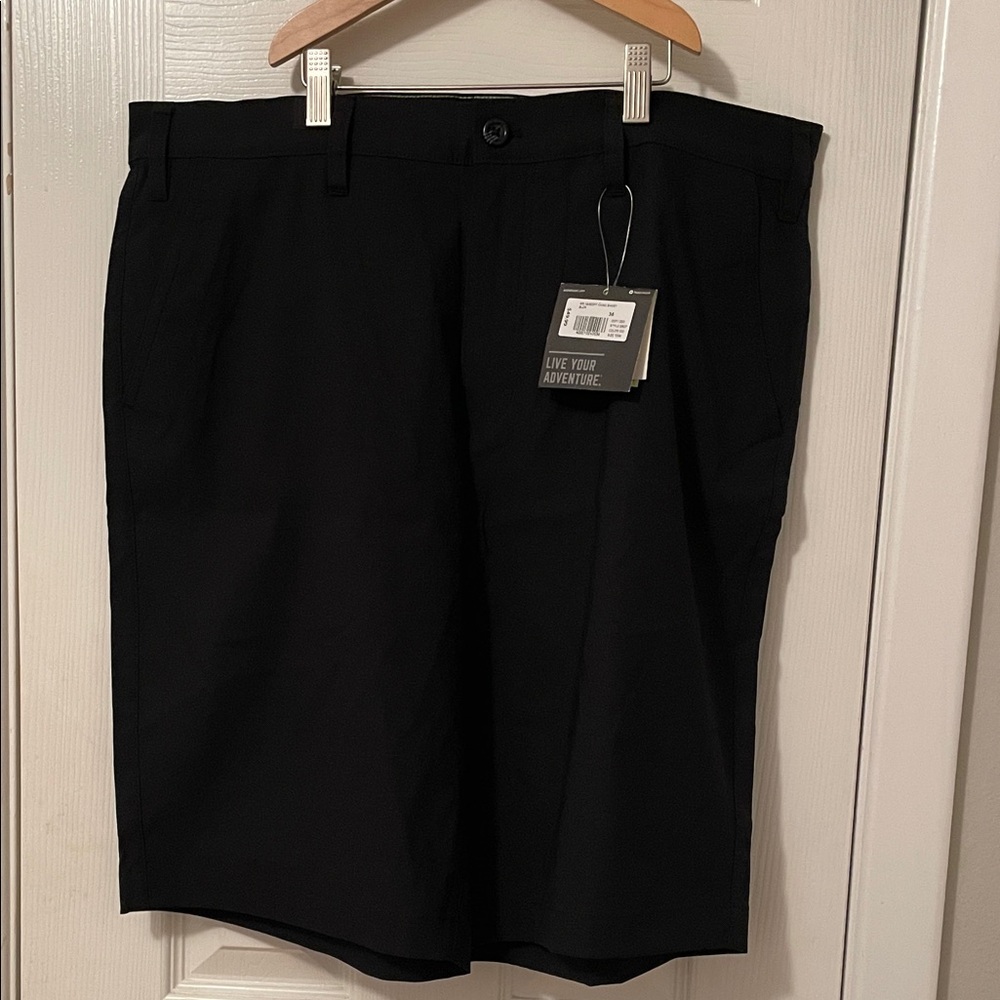 Eddie Bauer Men's Classic Black Flat Front Shorts
